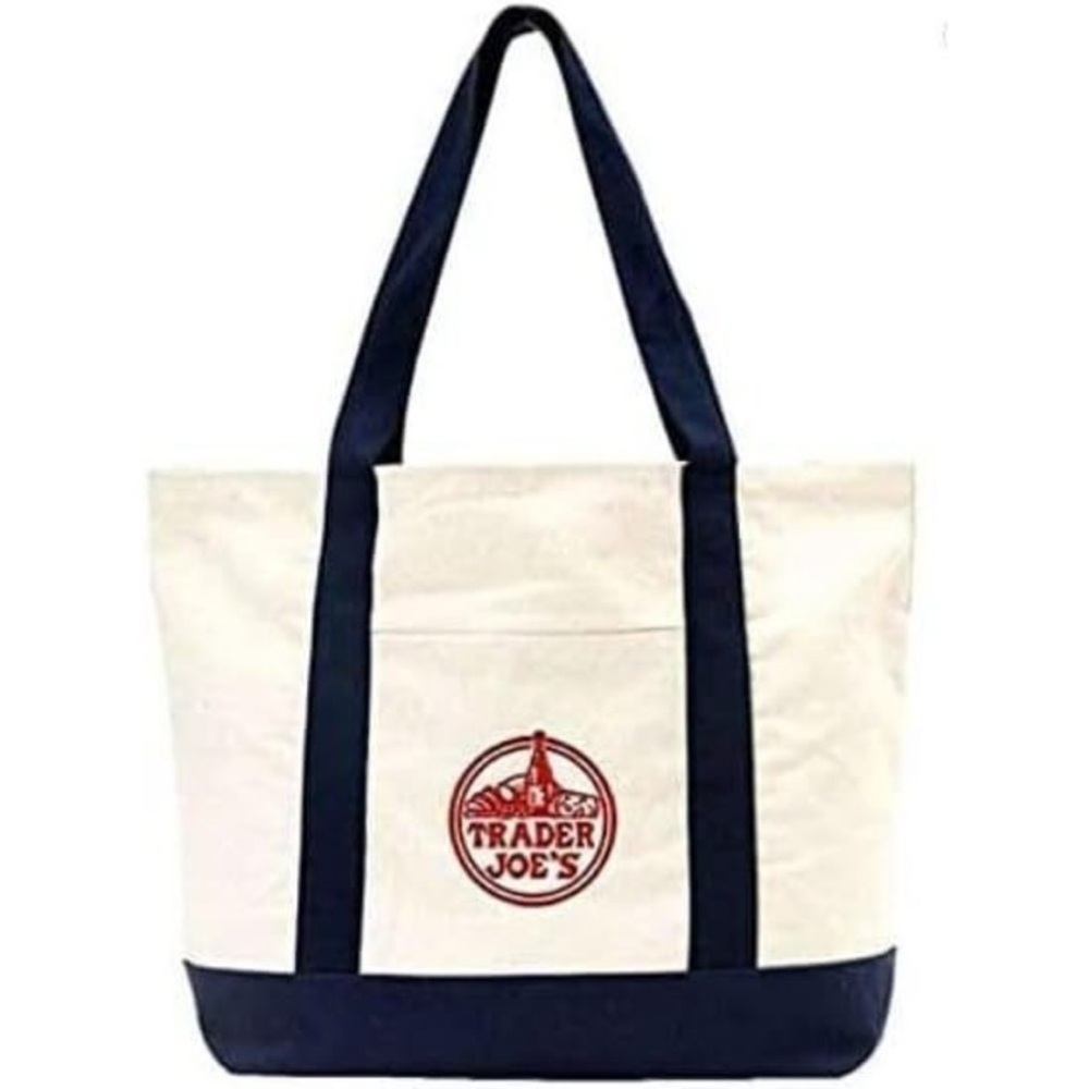 Mini Trader Joe’s canvas tote (Navy)